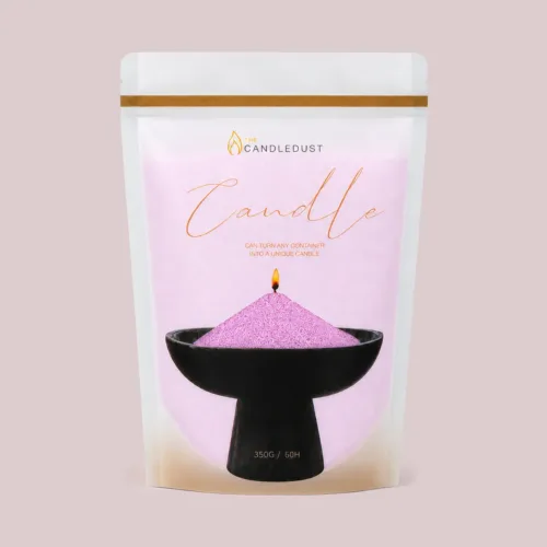 Lilac lõhnatu puuderküünal 350g